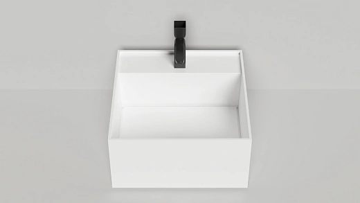 130522TM   Раковина накладная Salini ARMONIA SQUARE TOP 02 (S-Stone, матовый)